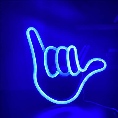 Hand Shape Finger Neon Sign Lights Decorative Neon Light USB or Battery Operated