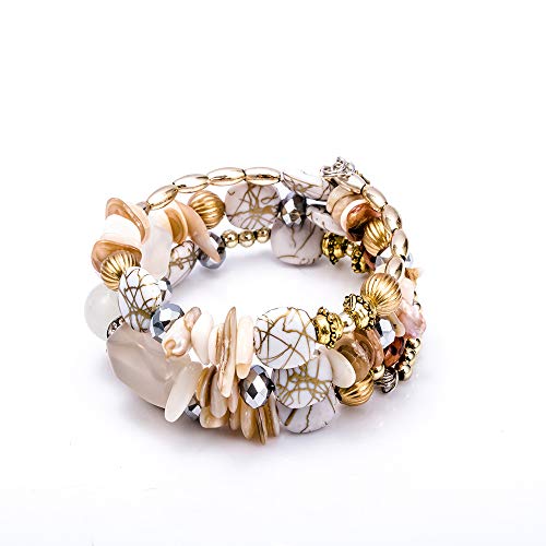 Boho Multilayer Irregular Agate Beads Charm Bracelets for Women