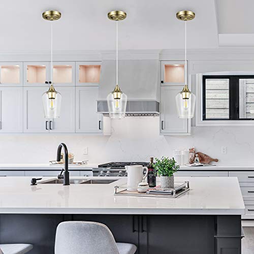 Modern Industrial Small Glass Pendant Lights