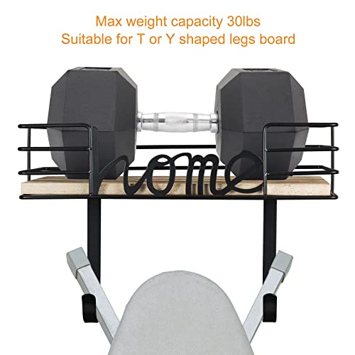 Meat Wall Mount Ironing Board Hanger w/ Removable Hooks