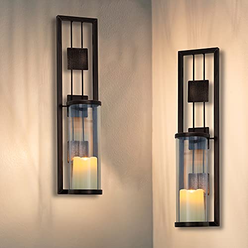 Wall Sconce Candle Holder Metal Wall Decorations Set of 2