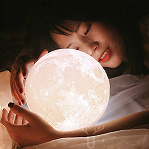 Moon Lamp Night Light  USB Charging & Touch Control Brightness Warm & Cool White