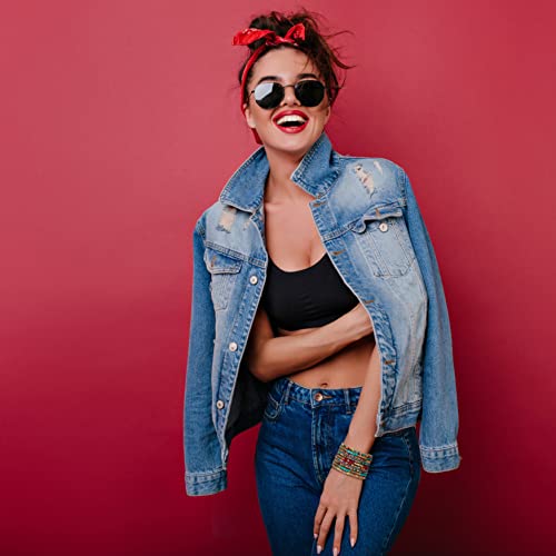 Bohemian Multi-Colored Beaded Cuff Bracelets for Women