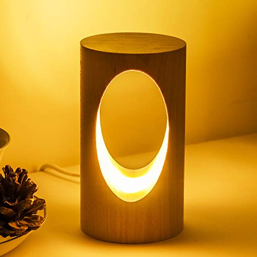 LED Wood Desk Lam,  Creative Home Decor Table Lamp