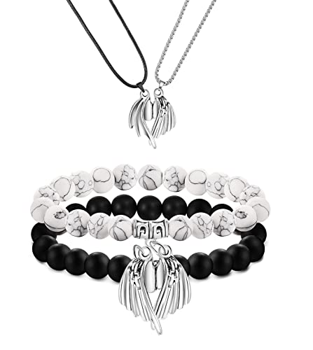 2Pcs Couple Bracelets Necklaces Bracelet Necklace for Women Bracelets set  Cute Gifts for Mom Sister Girlfriend Boyfriend | Fruugo NO