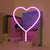 Neon Heart Light LED Signs Night Light Room Decoration