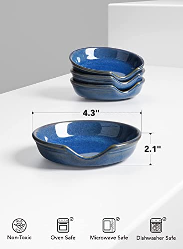 Set of 4 Ceramic Spoon Rest 4.8 Inches