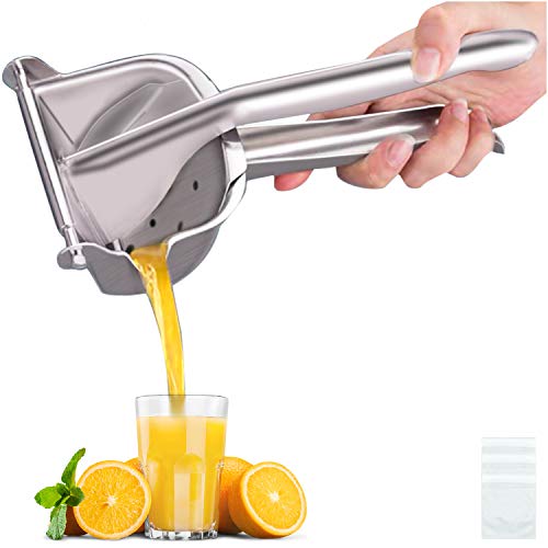 Stainless Steel Manual Lemon Squeezer Citrus Juicer Hand Press Heavy Duty