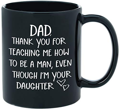 Funny Novelty Coffee Mug 11oz Black Ceramic for  Father's Day/Birthday Gift