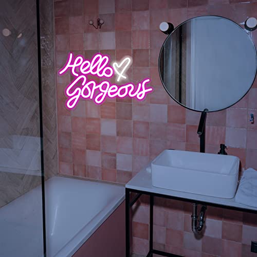 Hello Gorgeous Neon Sign Led Neon Light LeD Decoration