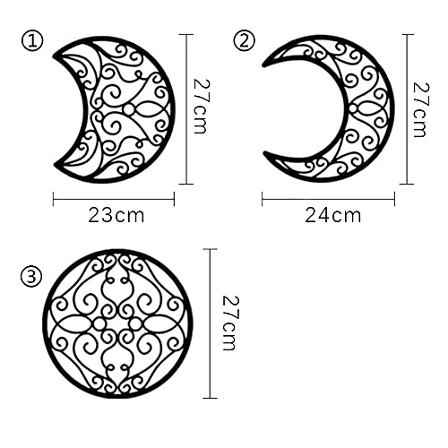 Moon Appearance Wall Art Decoration  (5 Pieces)