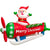 9FT Christmas Inflatables Santa Claus on Airplane w/ LEDs