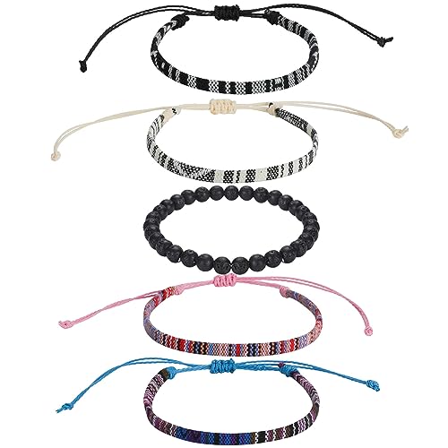 5pcs Beach Bracelets, Ethnic Hippie, Friendship Bracelets