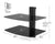 2 Tiers Av Shelf Wall Mount Black Bracket Stand for AV Receiver Component Xbox Cable Boxes Gaming Systems