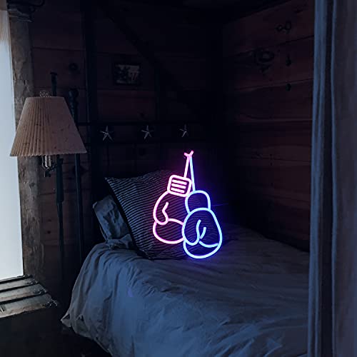 Boxing Gloves LED Neon Lights Sign Home Decoration w/ USB Switch