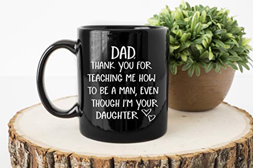 Funny Novelty Coffee Mug 11oz Black Ceramic for  Father's Day/Birthday Gift