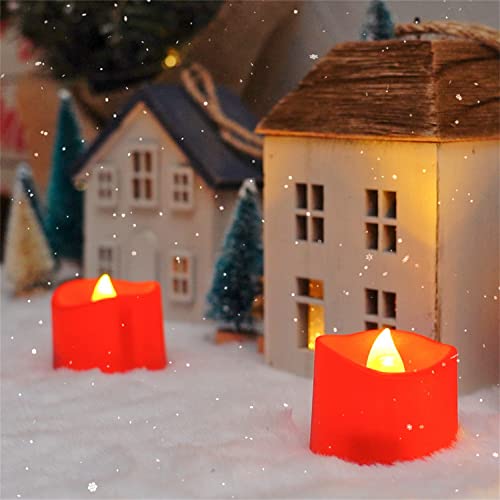 Pack of 24 LED Flameless Tea Lights w/ Batteries