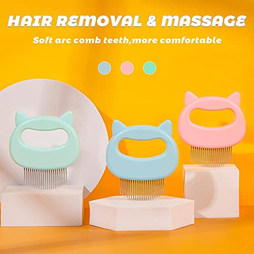 Cat Comb for Hair Removal, Massaging, De shedding-3 Pack