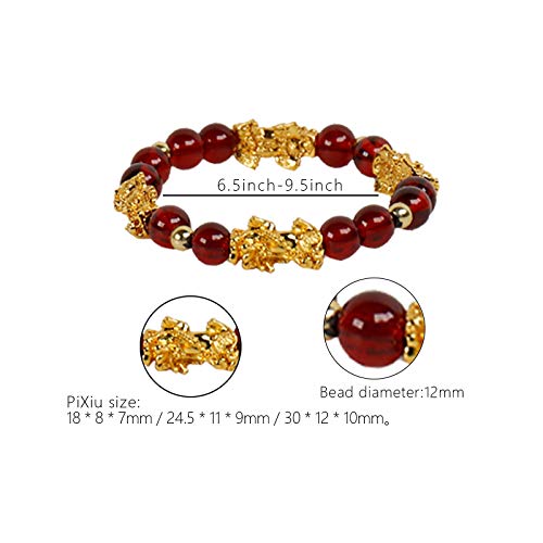 12 Pieces Feng Shui Bracelets Lucky Bracelet Temple Kai Guang  Amulet