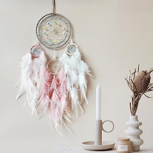 Evil Eye Dream Catchers, Black Dream Catchers for Bedroom Perfect Handmade Hanging Ornament Wall