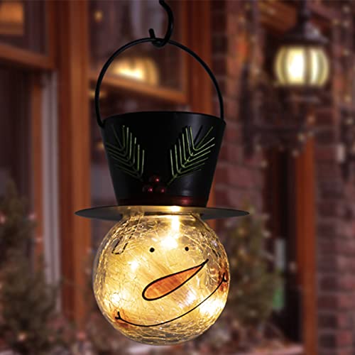 Christmas Snowman Solar Lanterns Decoration