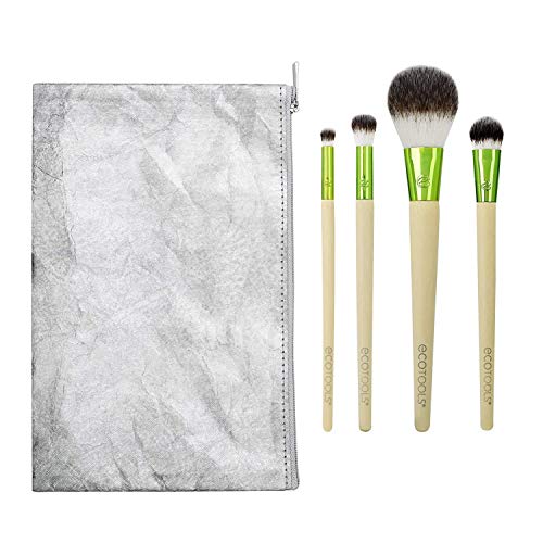 Wake Up & Makeup Brush & Sponge Set, 10 Piece Holiday Gift Set