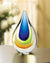 Glass Colored Decorative Teardrop Decor