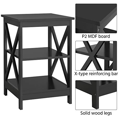 Set of 2 -3-Tier End Table  for Living Room
