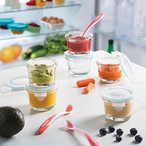 Set of 6-4 Oz Containers w/ Airtight BPA-Free Locking Lids