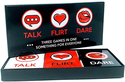 Talk, Flirt, Dare! Fun & Romantic Game for Couples. Perfect Valentine's Gift