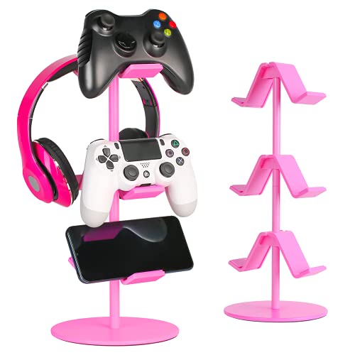 Game Controller & Headset Hanger for All Universal Gaming PC Accessories, Xbox PS4 PS5 Nintendo Switch