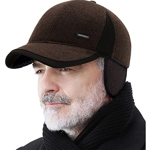 Adjustable Warm Winter Hats for Men Earflaps Thicken 55-60CM