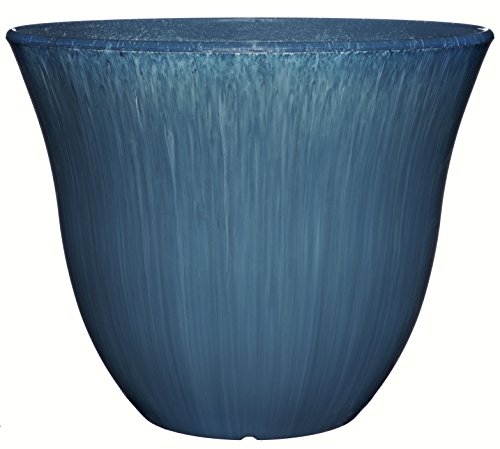 Honeysuckle Planter, Patio Pot, 15" Ocean