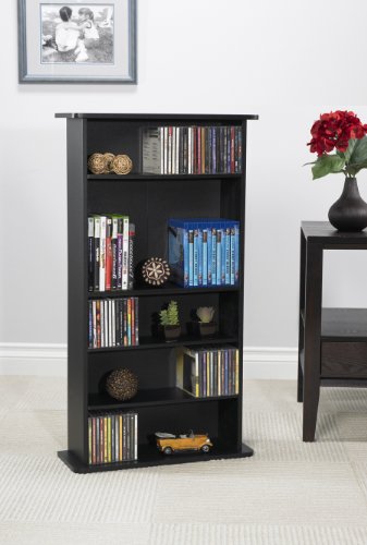 Drawbridge Media Storage Cabinet - Black