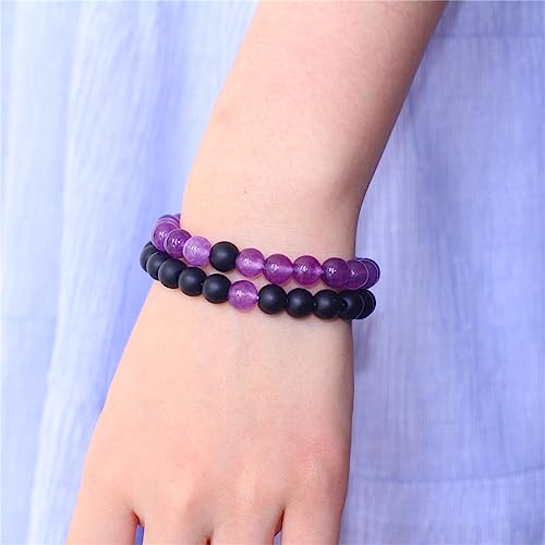 Beads Bangle Stretch Stone Beads Bracelets Friendship Couples Gifts