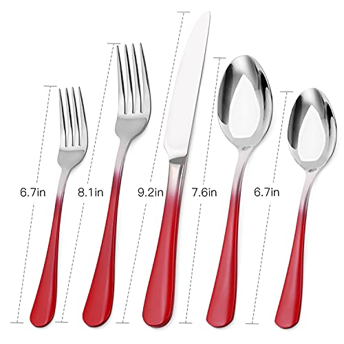 20-Piece Stainless Steel Flatware Set  Service for 4, Mirror Polished, Dishwasher Safe