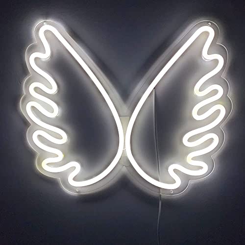 Angel Wing Led Neon Signs(16 x 13 inch) for Bedroom Decoration