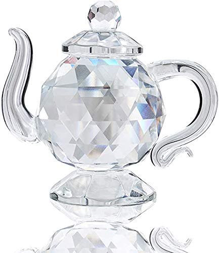 Crystal Teapot Figurine Home Decor 1.7-Inch