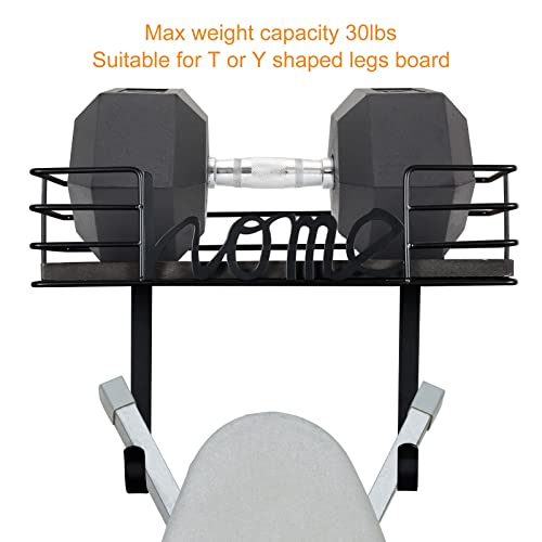 Meat Wall Mount Ironing Board Hanger w/ Removable Hooks