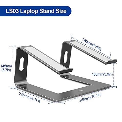 Ergonomic Detachable Stand Compatible w/ 15.6" Laptops