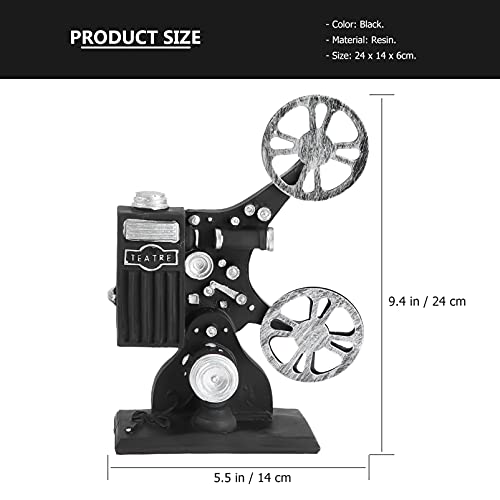 Vintage Movie Film Projector for Home Decoration(Black)