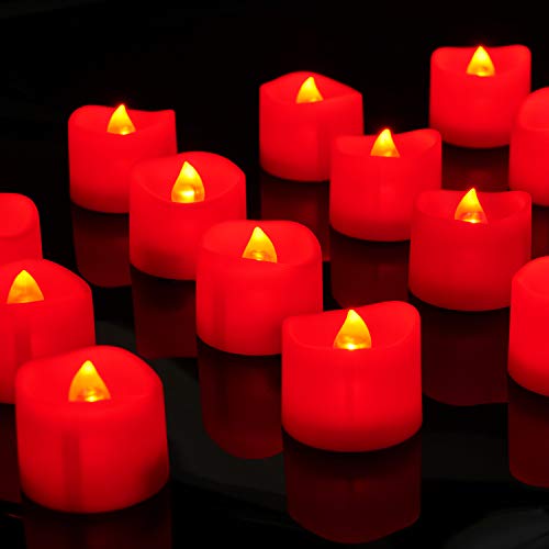 Pack of 24 LED Flameless Tea Lights w/ Batteries