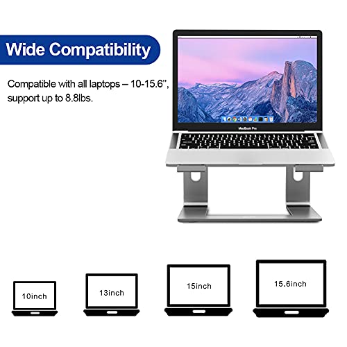 Ergonomic Detachable Stand Compatible w/ 15.6" Laptops