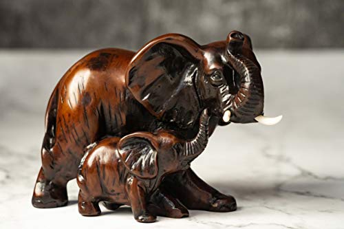 Decorative Elephant Family Statues - Ideal for Modern & Rustic Settings for Home Decoration