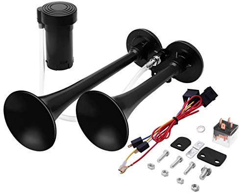 150DB Super Loud Train Horns Kit w/ 120 PSI Air Compressor for Truck, Car & Boats