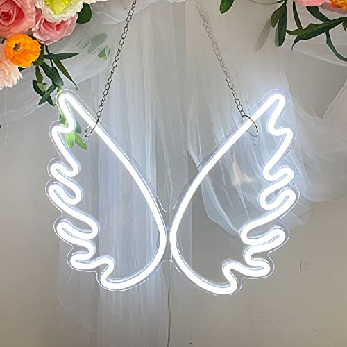 Angel Wing Led Neon Signs(16 x 13 inch) for Bedroom Decoration