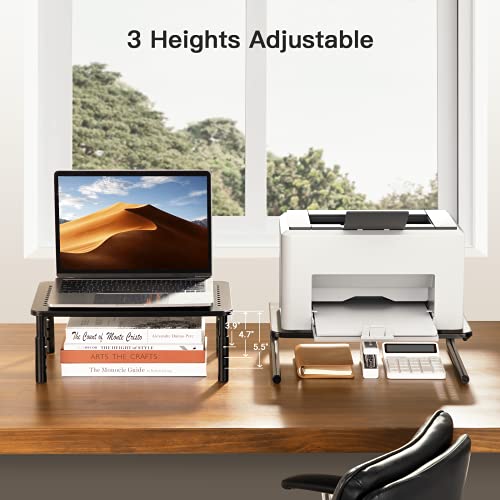 3 Height Adjustable Stand Riser For 15.6" Monitor