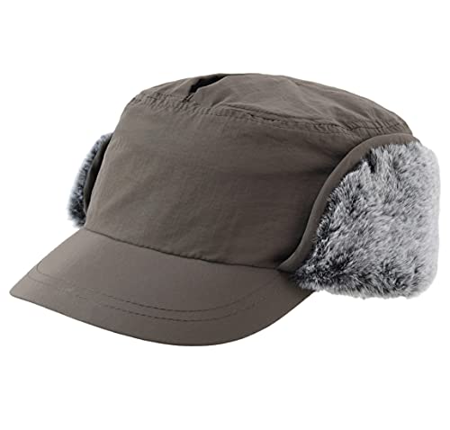 Unisex Winter Hat w/ Brim & Warm Earflaps