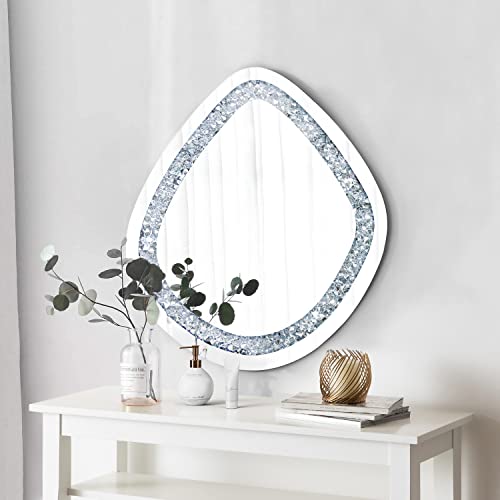 20.5" x 20" Crushed Diamond Mirror