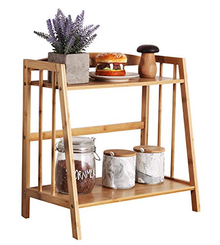 Bamboo Spice Rack Storage Shelves-2 & 3 Tier